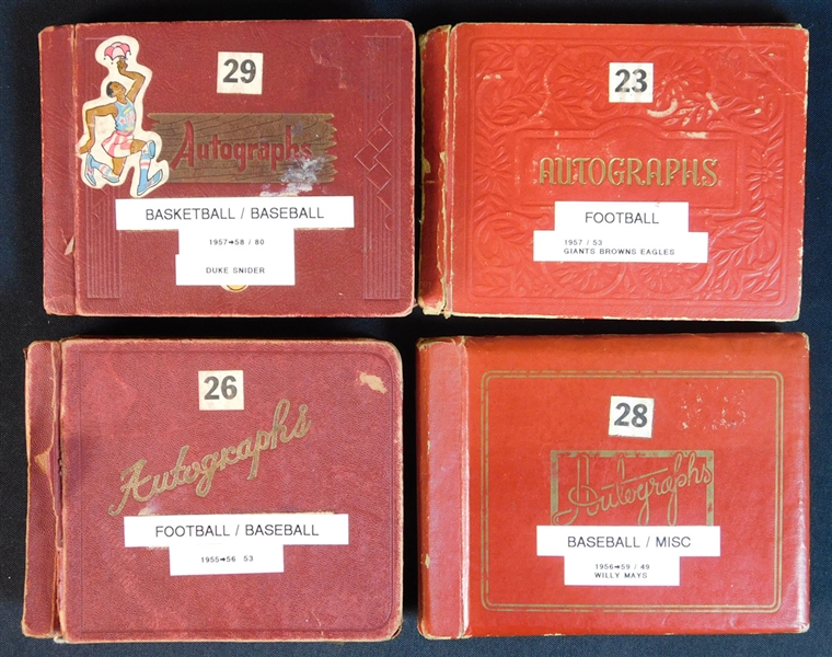 1950s-60s Multi-Sport Autograph Collection of Over (300) with Hall of Famers