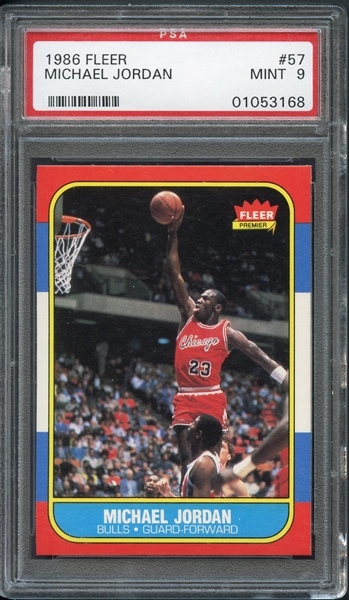 1986-87 Fleer #57 Michael Jordan PSA 9 MINT