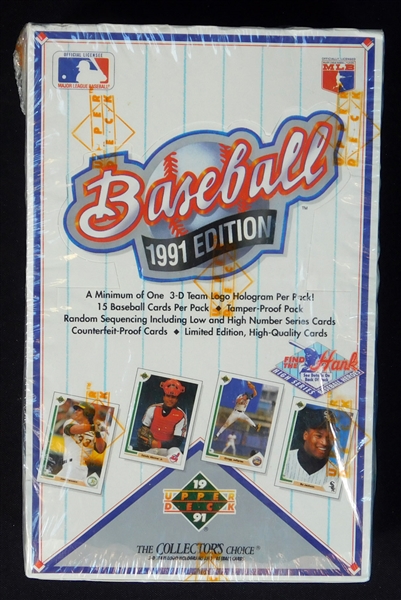 1991 Upper Deck Baseball Full Unopened Box