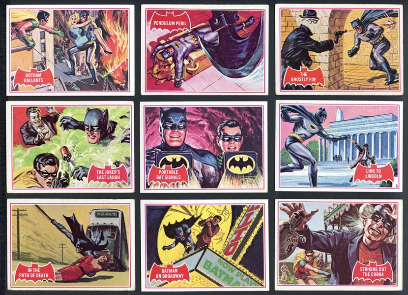 1966 Topps Batman Red Bat Complete Set
