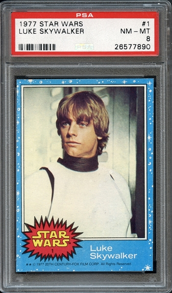 1977 Star Wars #1 Luke Skywalker PSA 8 NM-MT