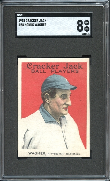 1915 Cracker Jack #68 Honus Wagner SGC 8 NM-MT 