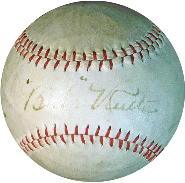 Babe Ruth Single-Signed Baseball JSA