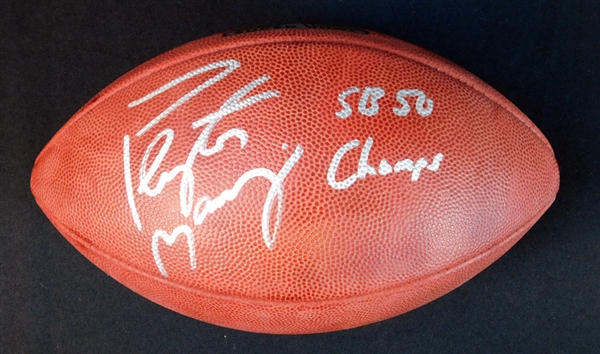 Peyton Manning Signed and Inscribed Super Bowl 50 Official Football Fanatics COA