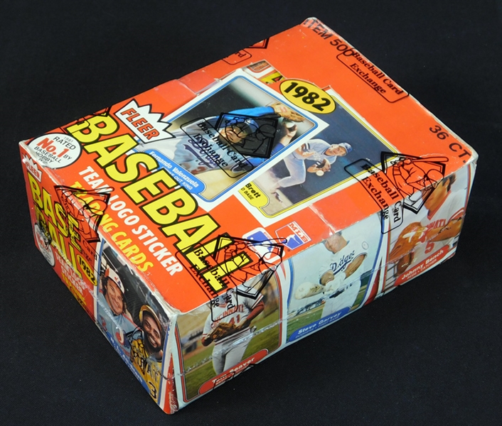 1982 Fleer Baseball Unopened Wax Box BBCE