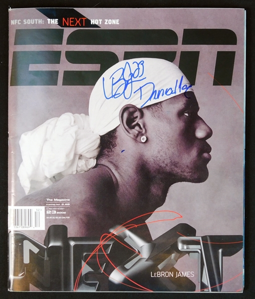2002 ESPN The Magazine Signed by LeBron James with Early Career Signature JSA