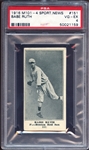 1916 M101-4 Sporting News #151 Babe Ruth PSA 4 VG/EX