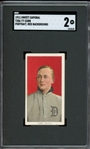 1911 Sweet Caporal Portrait, Red Background T206 Ty Cobb SGC 2 GD
