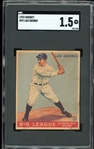 1933 Goudey #92 Lou Gehrig SGC 1.5 FR