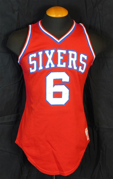 1979 Julius Erving Philadelphia 76ers Game-Used Jersey MEARS A10 with Photo-Match LOA 