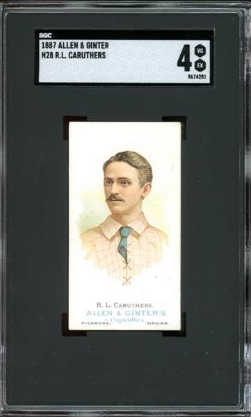 1887 N28 Allen & Ginter R.L. Caruthers SGC 4 VG-EX