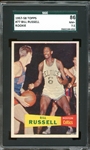 1957-58 Topps #77 Bill Russell SGC 7.5 NM+