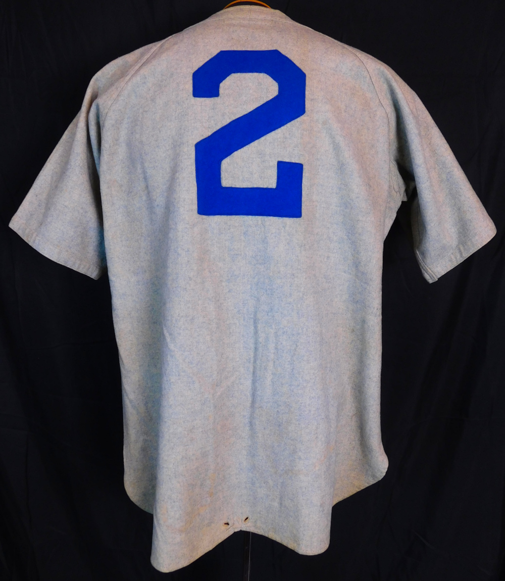 1944 Leo Durocher Game Worn Brooklyn Dodgers Satin Jersey with Pants