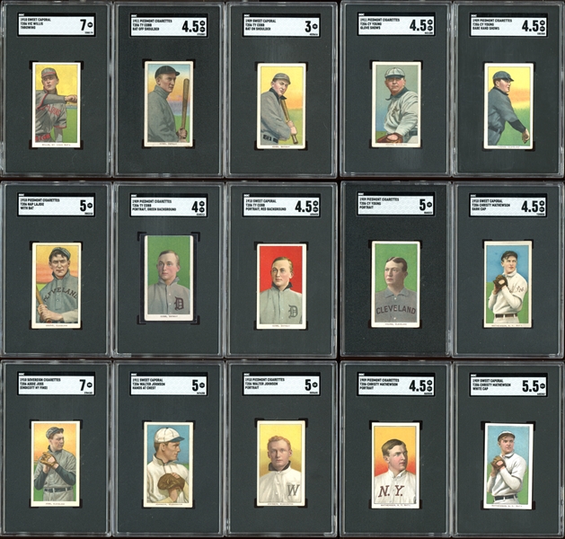 1909-11 T206 Near-Complete Set (517/520) Completely SGC Graded with an Amazing 4.86 GPA-Does Not Include "Big Four"