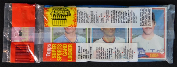 1981 Topps Unopened Rack Pack with Nolan Ryan Visible