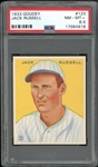 1933 Goudey #123 Jack Russell PSA 8.5 NM-MT+
