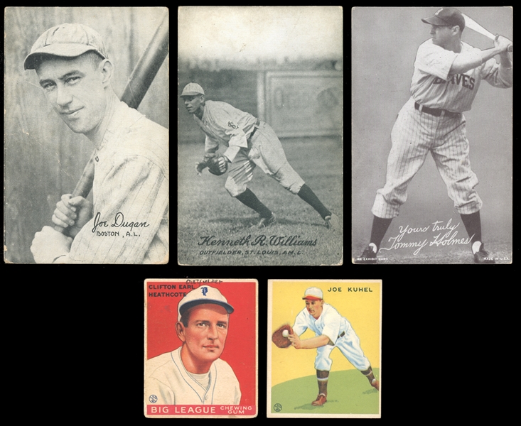 1930s-40s Goudey and Exhibits Group of (5)