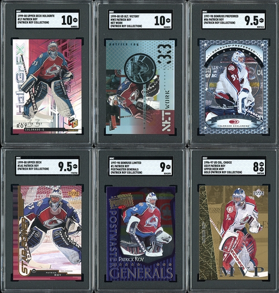 Patrick Roy Personal Card Collection Of 295 Cards With LOA