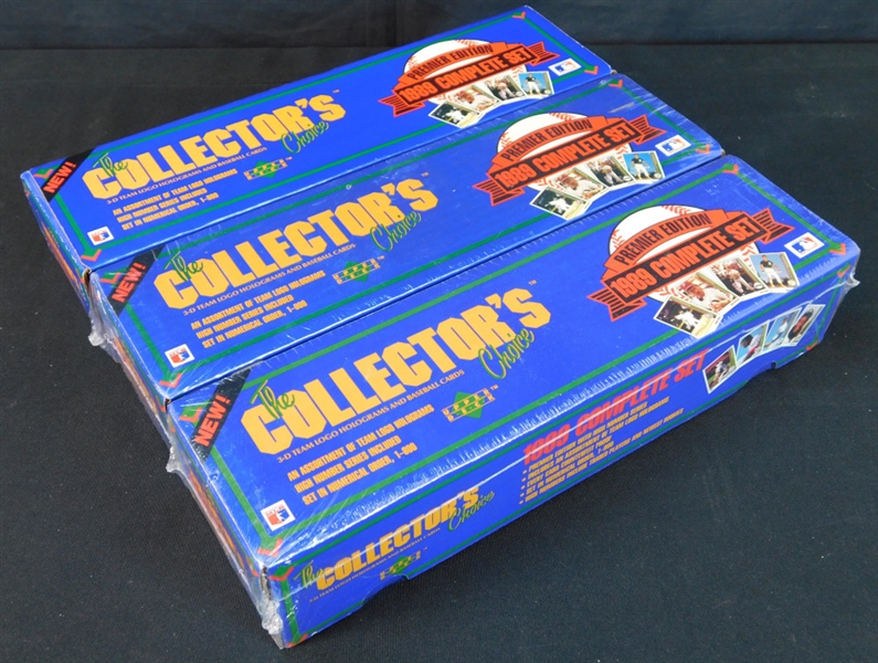 1989 Upper Deck Factory Sets Lot of Three (3) Complete Factory Sets
