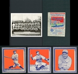1930s Grab Bag Lot Of Five (5) Items Including Gehrig And Foxx