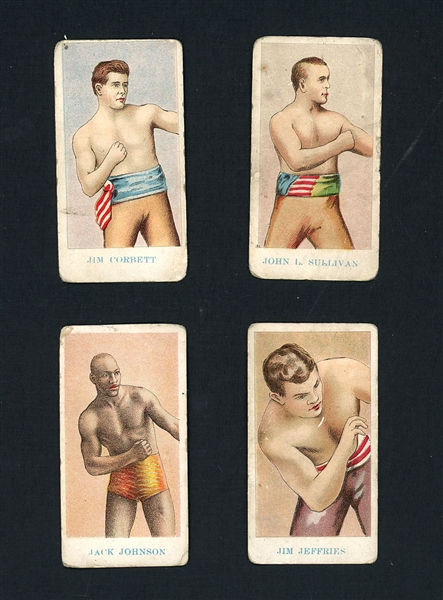 1910 American Caramel Boxing E57 Black Back Complete Set