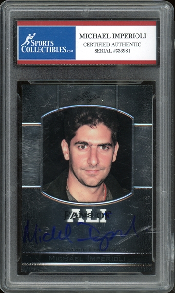 2011 Leaf Fans Of Ali Michael Imperioli Autograph Sports Collectibles Certified Authentic