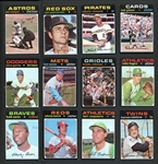 1971 Topps Baseball Partial Set (392/752) With 537 Total Cards