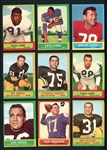 1963 Topps Football Partial Set (93/170) With 106 Total Cards