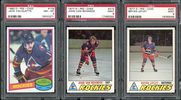 1970s-80 Hockey Group Of Three (3) All PSA Graded