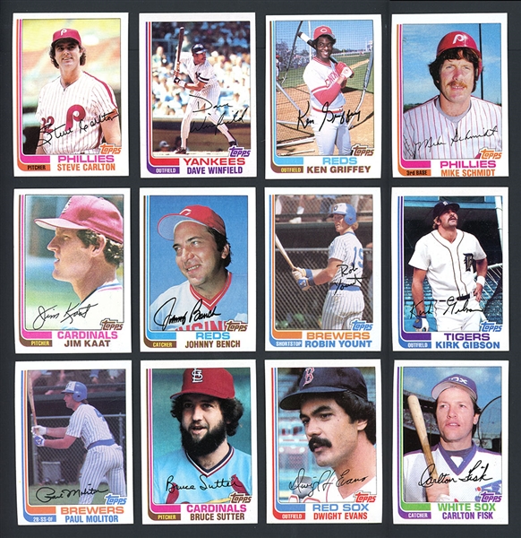 1982 Topps Baseball Group Of (518/792) With Stars And HOFers With 850 Total Cards