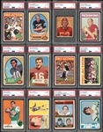 1950s-70s Lot Of Twelve (12) PSA Graded Cards With HOFers