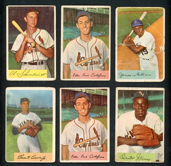  1951-1954 Baseball Lot Of Ninety-Nine (99) Cards 