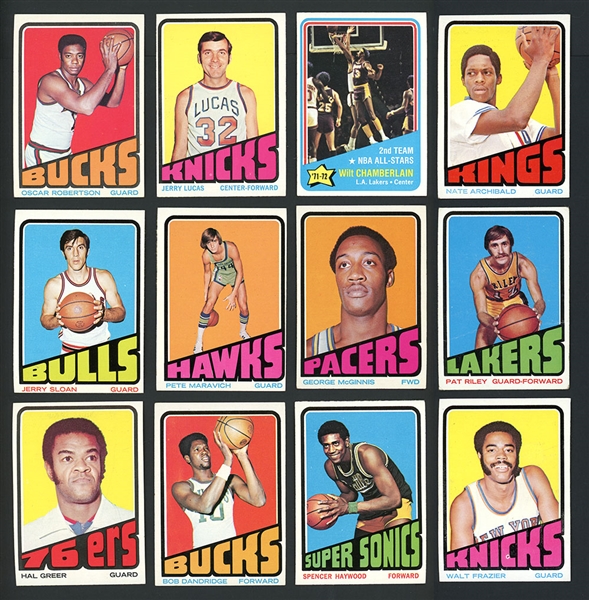 1972 Topps Basketball Near Complete Set With Approximately 2200 Cards