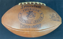 1960s AFL Football With Joe Foss Commissioner Stamp