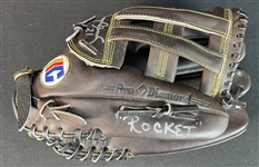 Roger Clemens Signed Glove With "Rocket" Inscription