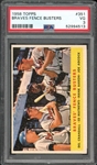 1958 Topps #351 Braves Fence Busters PSA 3 VG