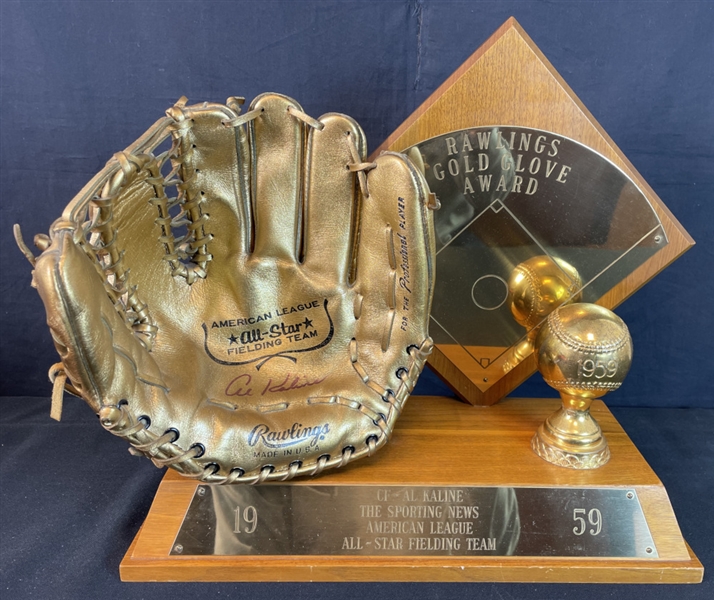 Exceptional 1959 Al Kaline Gold Glove Award