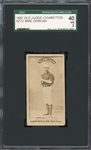 1887 Old Judge Cigarettes N172 Mike Dorgan SGC 3 VG