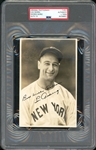 Exceptional Lou Gehrig Type I Photo By George Burke With Amazing PSA 10 Autograph