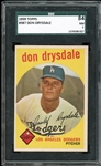 1959 Topps #387 Don Drysdale SGC 7 NM 