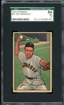 1952 Bowman #27 Joe Garagiola SGC 7 NM
