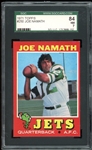 1971 Topps #250 Joe Namath SGC 7 NM