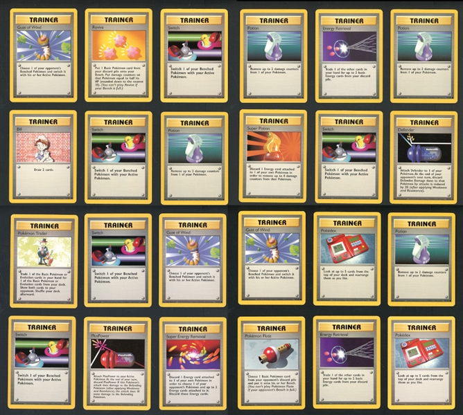 1999 Pokemon Trainer Group Of Thirty-Two (32) Cards