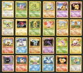 1999 Pokemon Base Set Lot Of Fifty-Five (55) With Eight (8) Holographics 