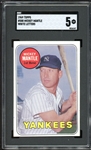 1969 Topps White Letters #500 Mickey Mantle SGC 5 EX