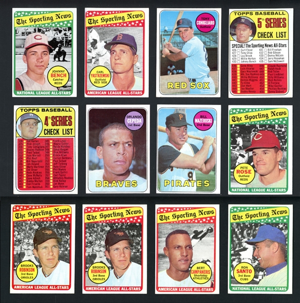 1969 Topps Group Of 120+ Cards With Stars & HOFers