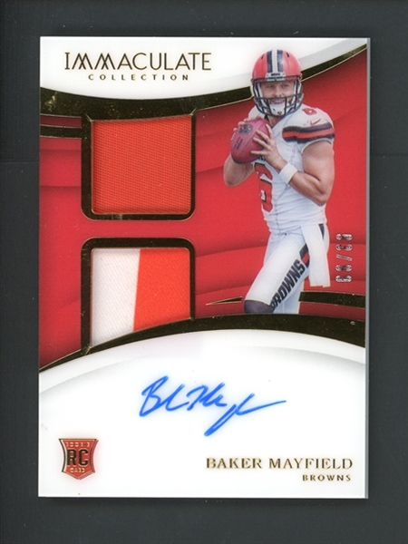 2018 Panini Immaculate Signature Rookie Patch (93/99) #IS-BM Baker Mayfield 