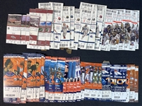 2000-2012 Denver Broncos Group of Approximately 100 Ticket Stubs