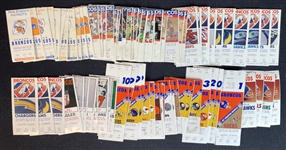 1979-91 Denver Broncos Group of Approximately 100 Ticket Stubs