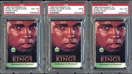 1999 When We Were Kings Phone Card Muhammad Ali Group Of Three (3) PSA Graded